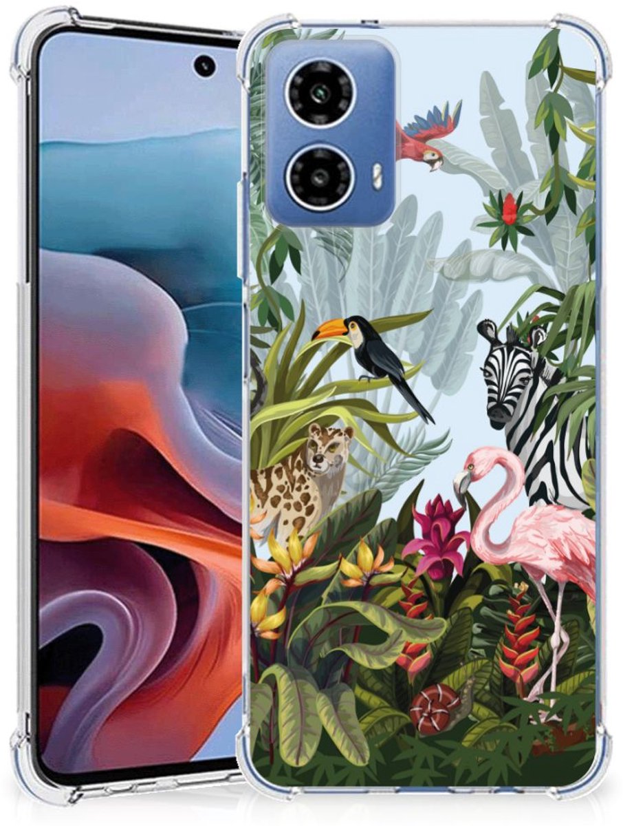Case Anti-shock voor Motorola Moto G34 Jungle