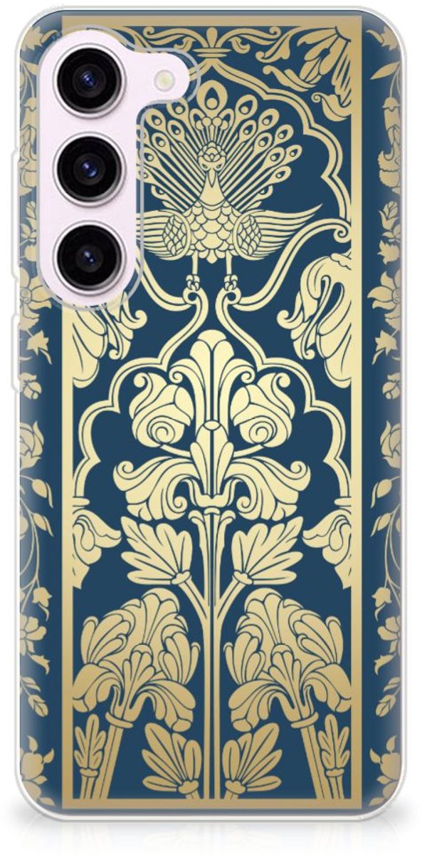Samsung Galaxy S23 TPU Case Beige Flowers