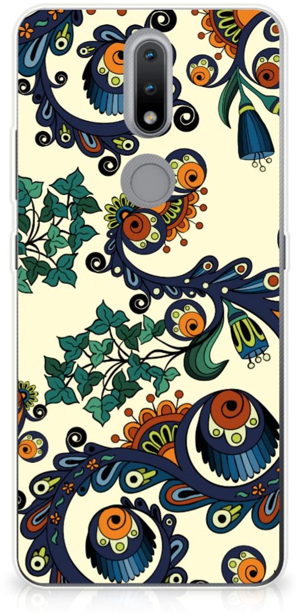 Siliconen Hoesje Nokia 2.4 Barok Flower