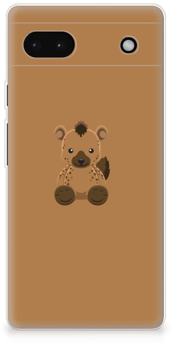 Google Pixel 6A Telefoonhoesje met Naam Baby Hyena