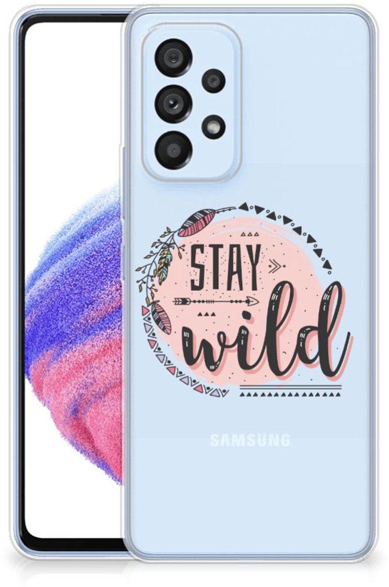 Samsung Galaxy A53 5G Telefoonhoesje met Naam Boho Stay Wild