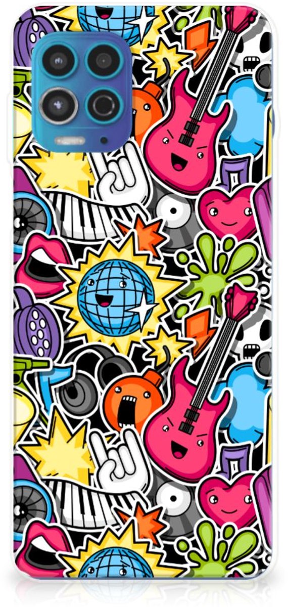 Motorola Moto G100 Silicone Back Cover Punk Rock
