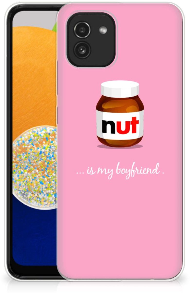 Back Cover voor Samsung Galaxy A03 Siliconen Case Nut Boyfriend