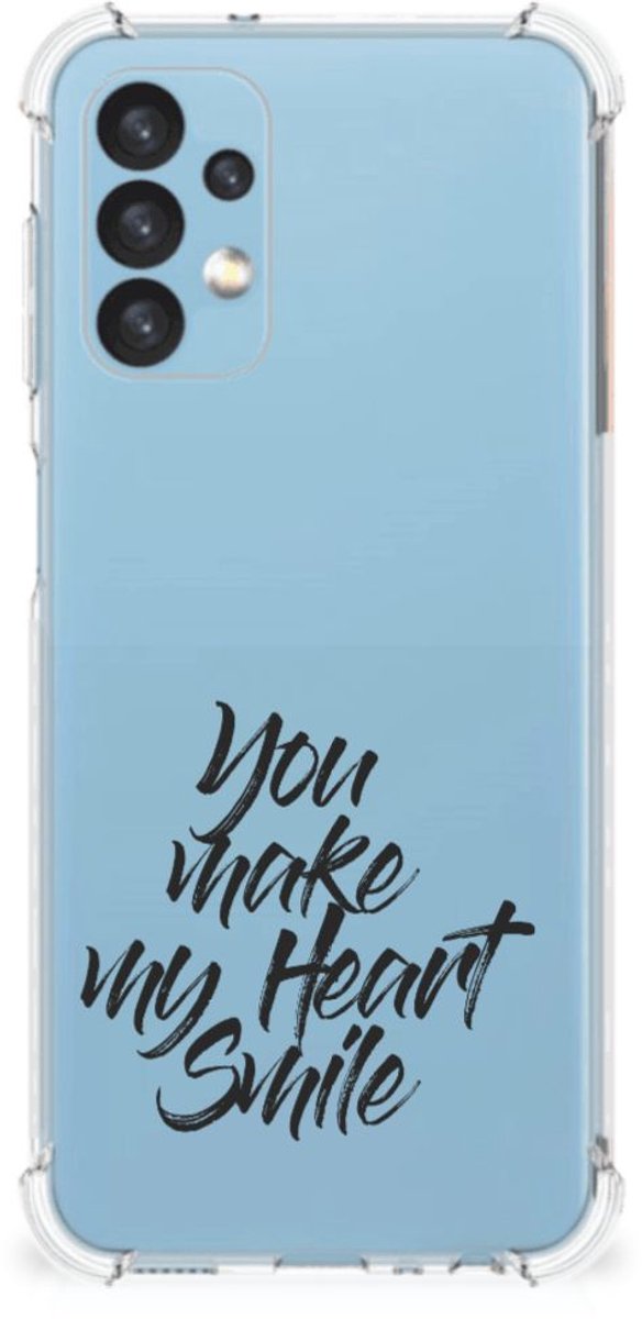 Samsung Galaxy A13 (4G) Telefoonhoesje met tekst Heart Smile