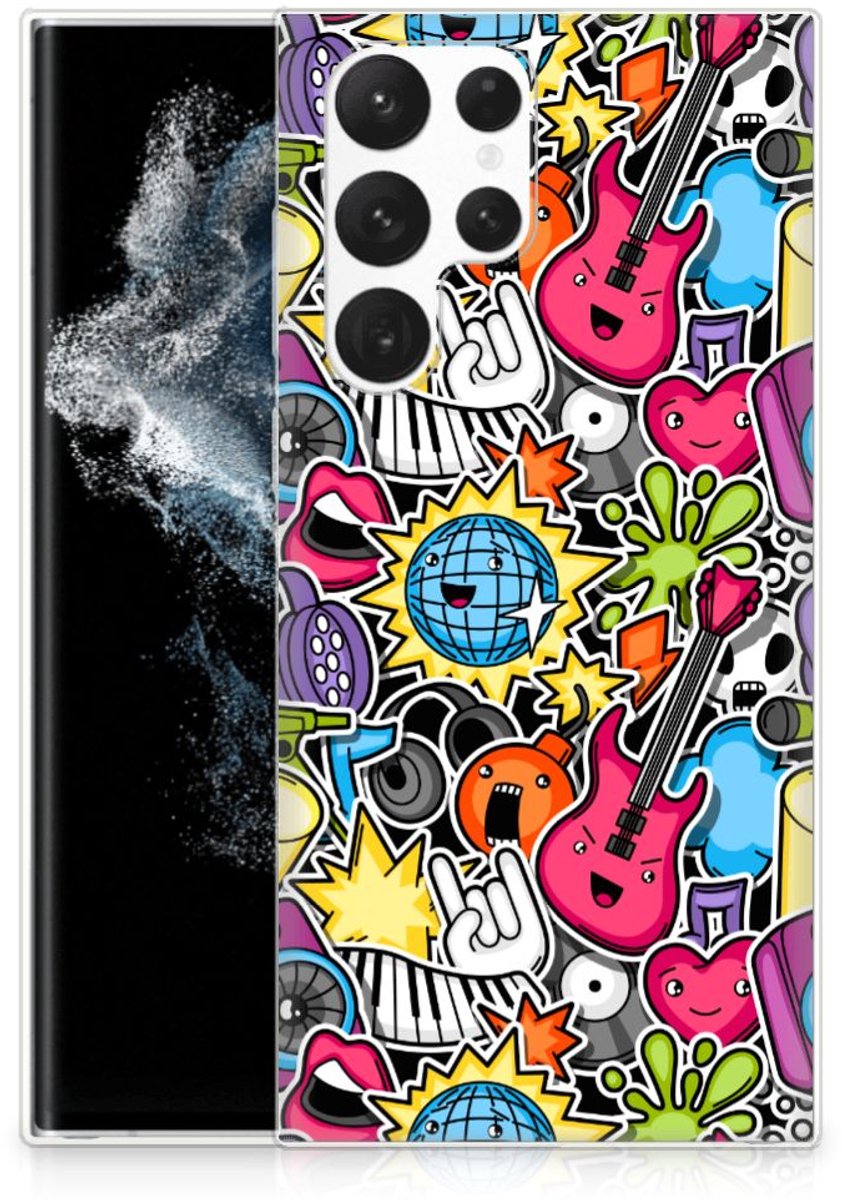 Samsung Galaxy S22 Ultra Silicone Back Cover Punk Rock