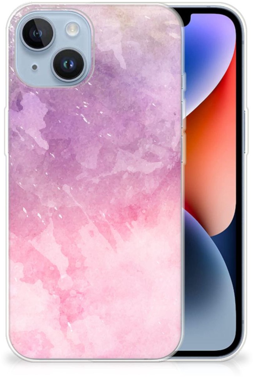Hoesje maken Apple iPhone 14 Pink Purple Paint