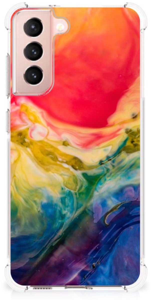 Back Cover Samsung Galaxy S21 FE Watercolor Dark