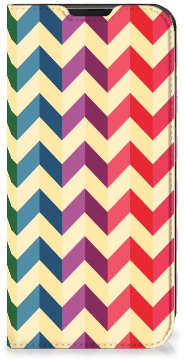 Samsung Galaxy Xcover 6 Pro Hoesje met Magneet Zigzag Multi Color