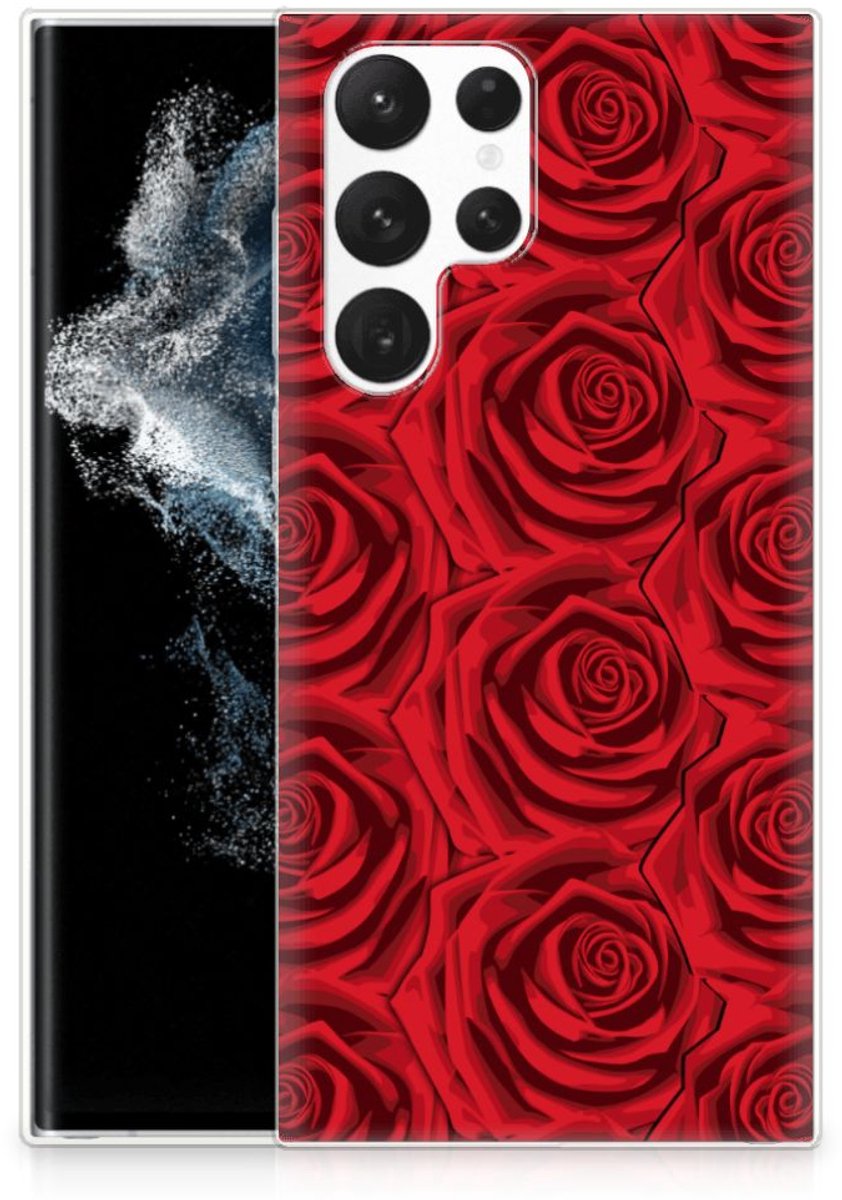 Samsung Galaxy S22 Ultra TPU Case Red Roses