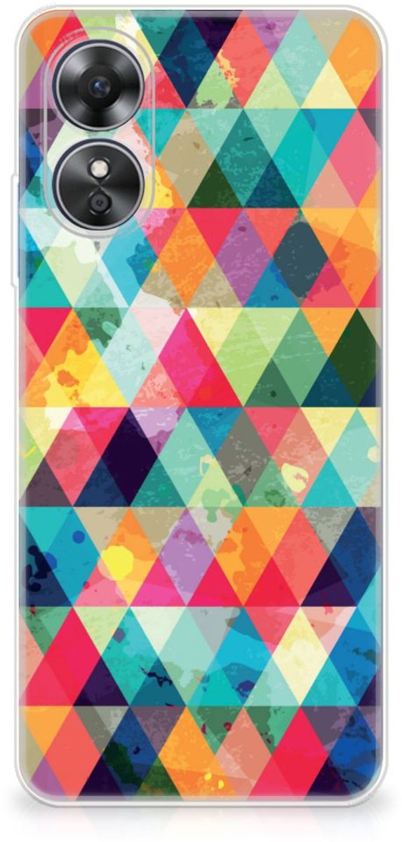 OPPO A17 TPU bumper Geruit