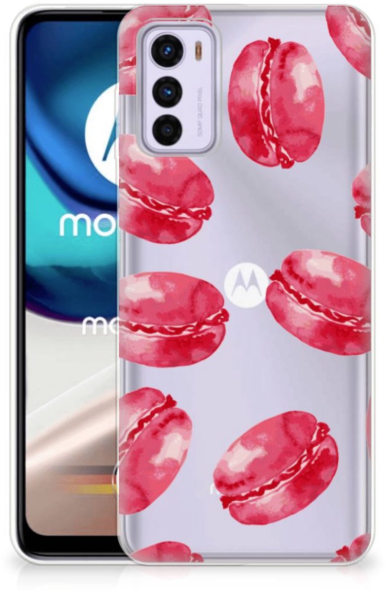 Motorola Moto G42 Siliconen Case Pink Macarons