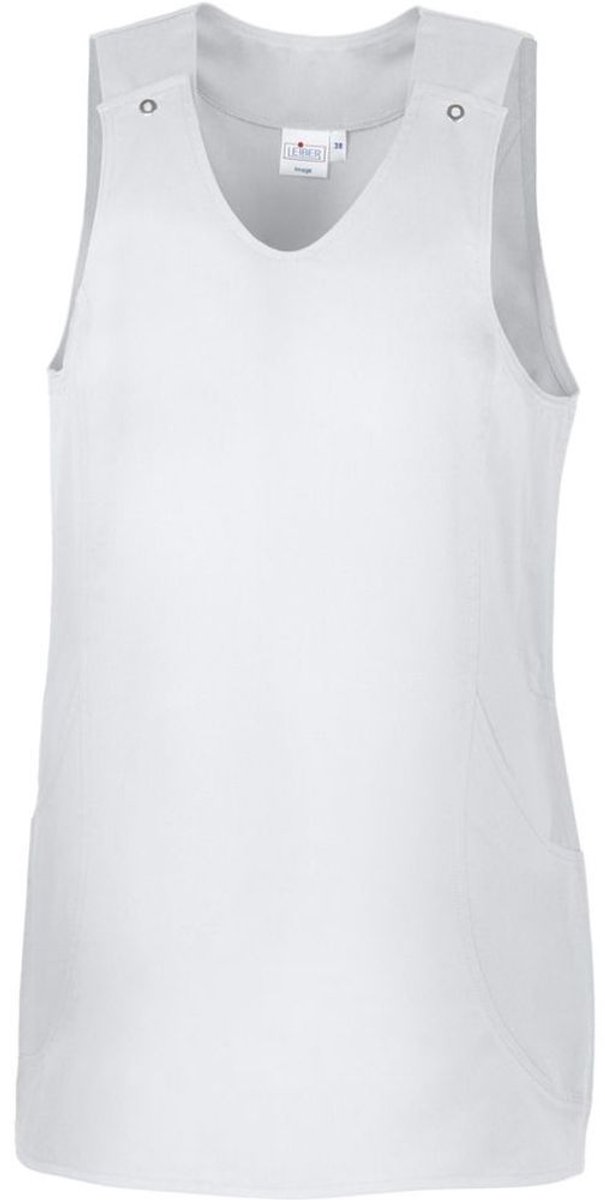 Leiber Damen Überwurfschürze 08-2149 Weiß-S