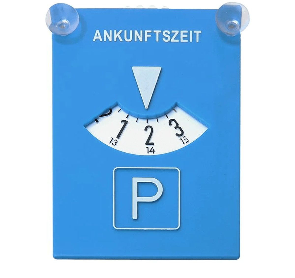 VCTparts® Blauwe Kaart Parkeerschijf / Parkeerkaart met Zuignap voor aan het Raam