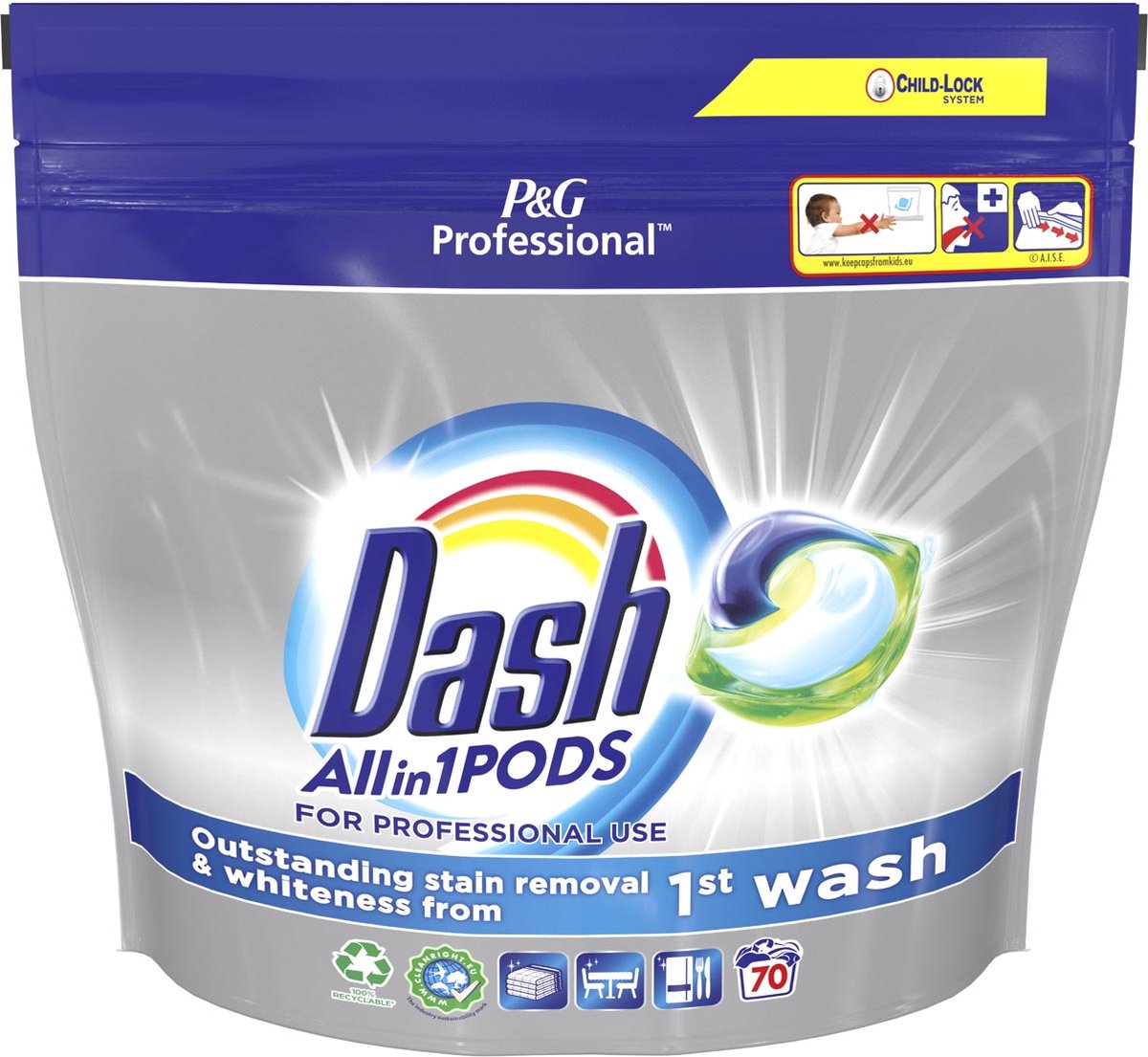 Goedkoopste Dash wasmiddel All-in-1 pods - Regular - 70 capsules