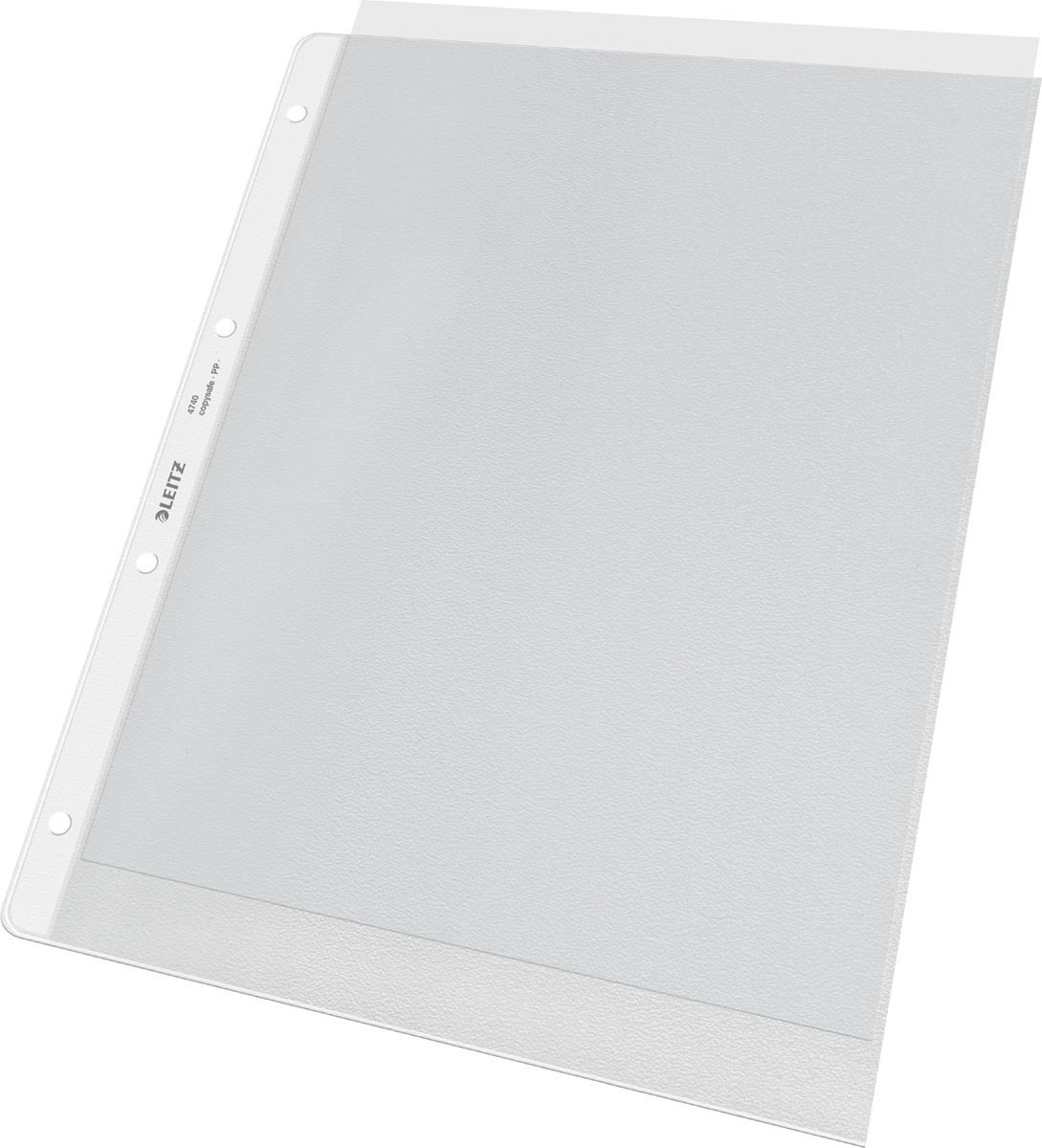 Leitz Premium Showtas A4 PP - 30% Gerecycled Plastic - 4-gaats - 100 stuks - Transparant