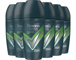 Rexona Men - Anti-Transpirant Roller - Advanced Protection - Quantum Dry - 6 x 50 ml - Voordeelverpakking
