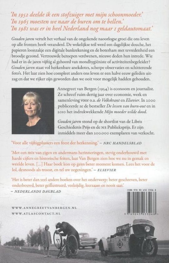 Boekcover met portret van Annegreet van Bergen, met Nederlandse tekst.