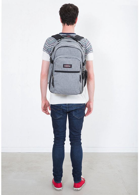 EASTPAK Sac d'école Sac à dos pour ordinateur portable Tutor 39L Black Denim Noir Gris