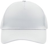 Casquettes / casquettes de baseball à 5 panneaux en blanc pour adultes - Casquettes blanches abordables