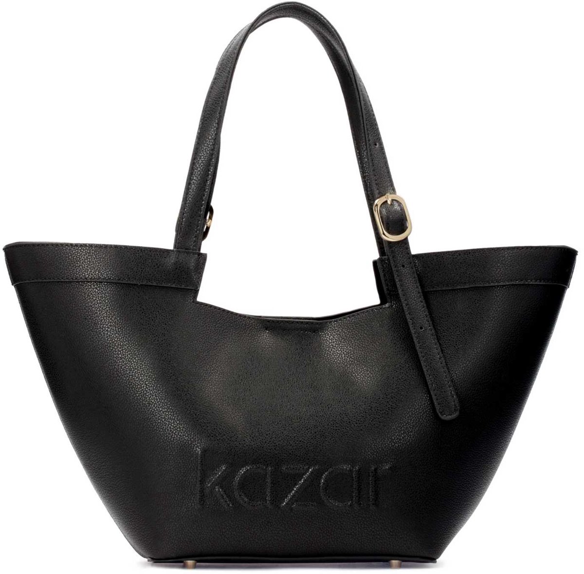 Leather trapeze shoulder bag