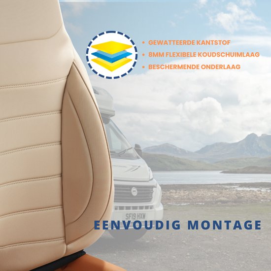 Housse De Siège 1+1 Pour Mercedes Vito/Viano W639 - Modèle Nr.6 - Taille Sur Mesure