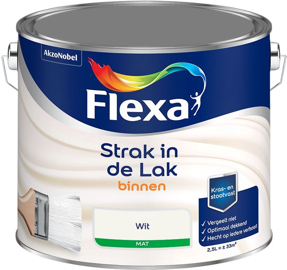 Flexa - Strak in de Lak Binnenlak Mat - Wit - Mengverf - 2.5 L