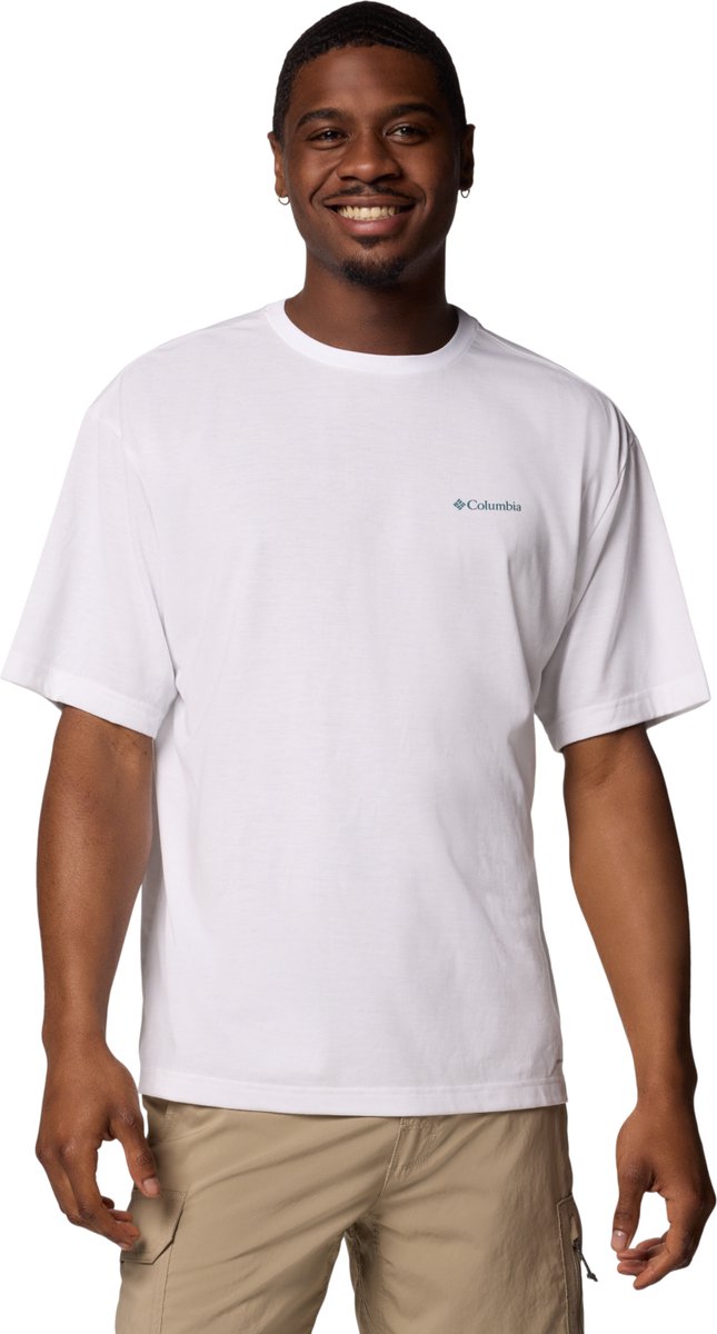 Columbia Cedar Trail Back Graphic Tee Mannen T-shirt Wit