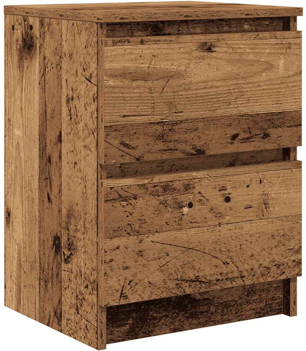 vidaXL - Tv-meubel - 40x35x54 - cm - spaanplaat - oud - hout
