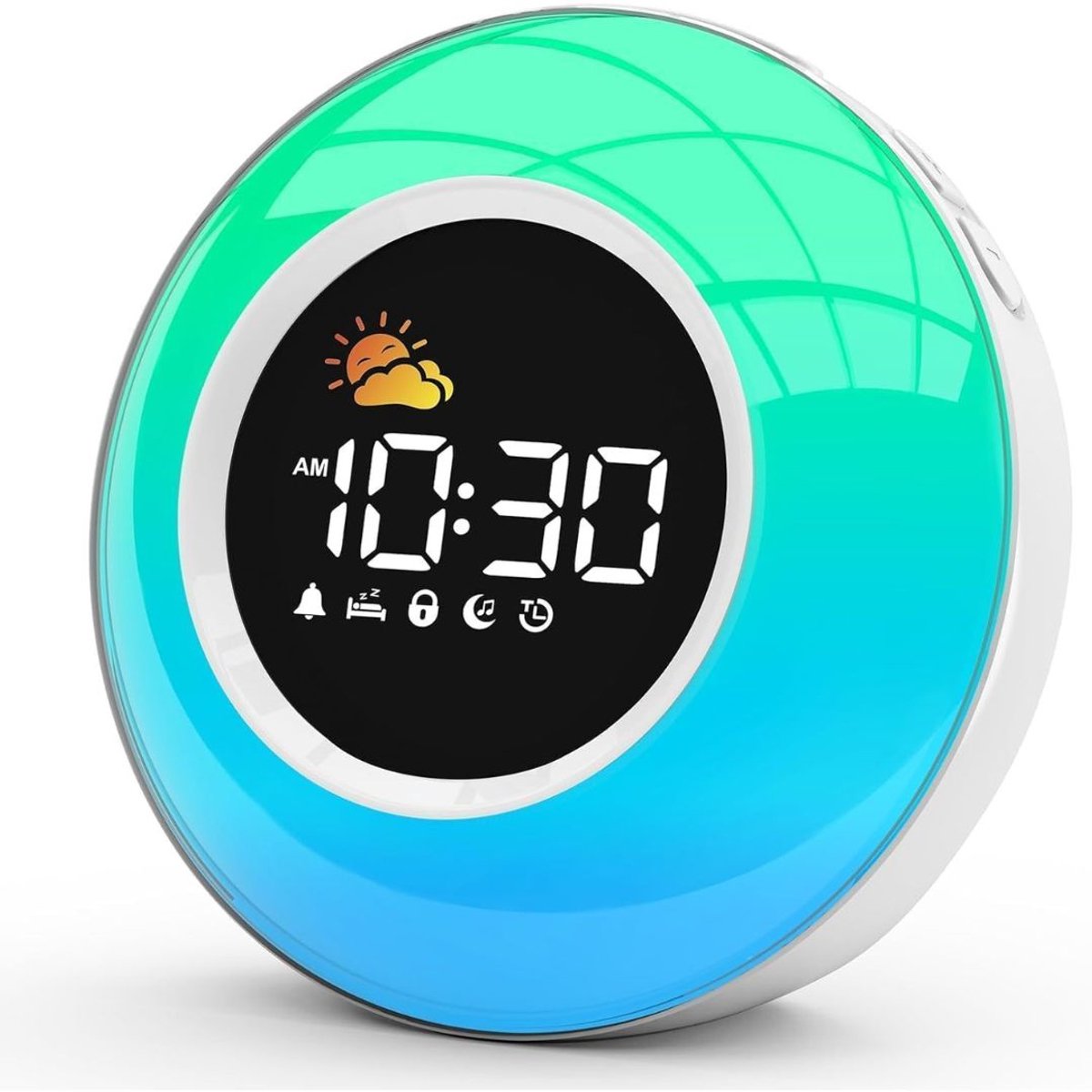 ApexArte® Slaaptrainer Kinderen - Kinderwekker - Slaapwekker - Digitale wekker - Blauw en Groen