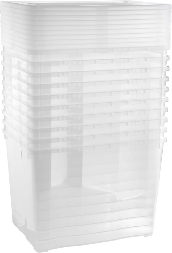 Five® Waterdichte opbergbox - Transparant - Nestbaar & Met deksel