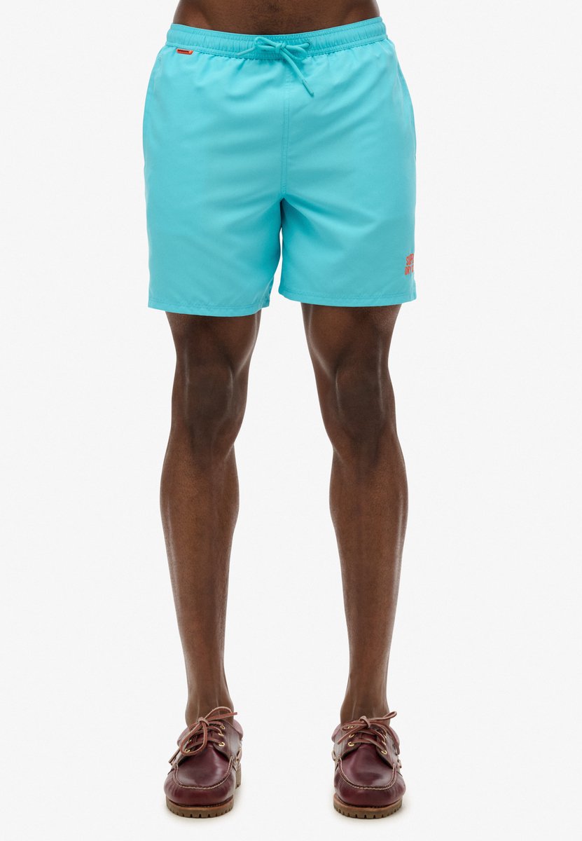 Superdry ESSENTIAL 16 SWIM SHORT Heren Zwembroek Aquamarine Blauw