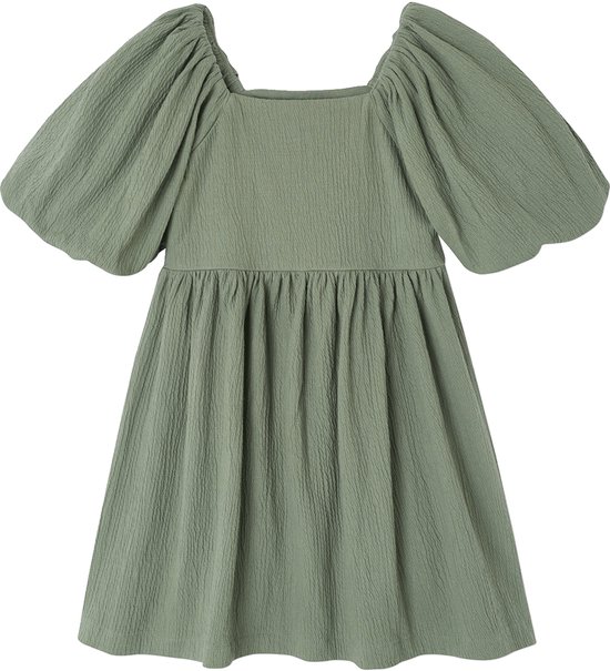 Vertbaudet Robe cérémonie smocks dos fille en tissu reliéfé