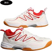 Chaussures de tennis Bovista - Homme - Femme - Vêtements de tennis - Intérieur - Plein air - Wit et rouge - Pointure 39,5