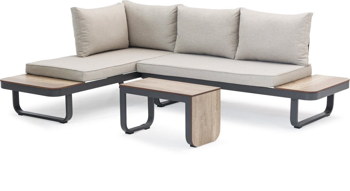 Sens-Line - Palmos Loungeset - Multifunctioneel - Aluminium - Taupe