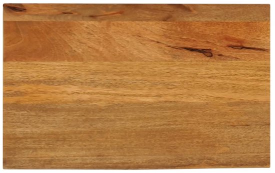 Plateau de table The Living Store avec bord naturel 60x20x3,8 cm en bois de manguier massif - Plateau de table - Bois de manguier - Naturel - Vintage - Design