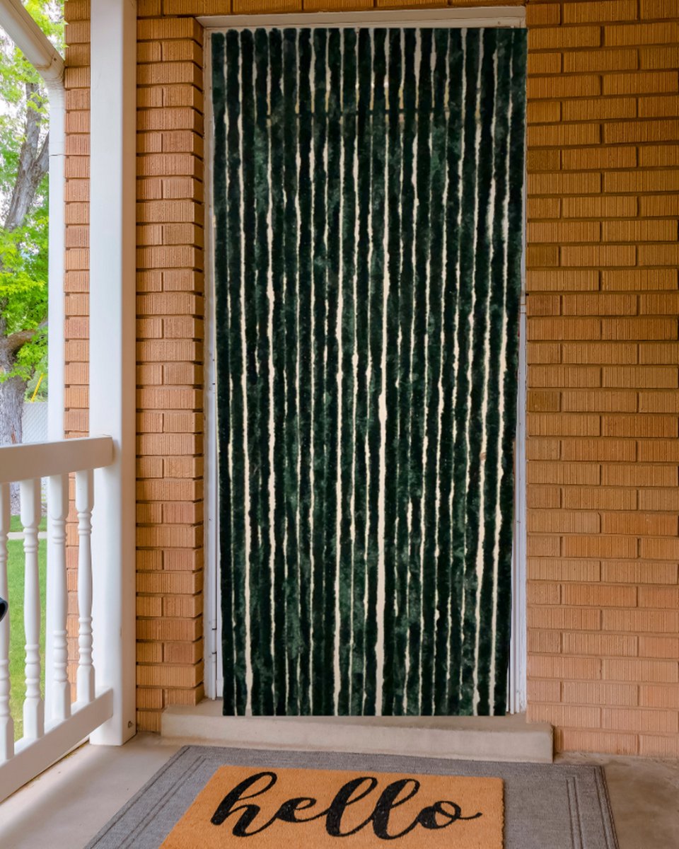 Vliegengordijnenexpert - Kattenstaart - 100x230 cm - Groen