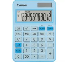 Canon LS-125KB-PBL Zakrekenmachine Pastelblauw Aantal displayposities: 12 werkt op batterijen, werkt op zonne-energie (