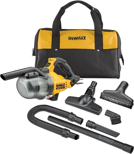 DeWALT DCV501LN L-klasse accu steelstofzuiger met opzetstukken 18V XR Basic Body in opbergtas