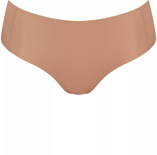 Sloggi Zero Feel hipster 2.0 - Invisible - Naadloze dames short - Dames Onderbroek die niet doorschijnt - Zwart - Beige - L - Beige