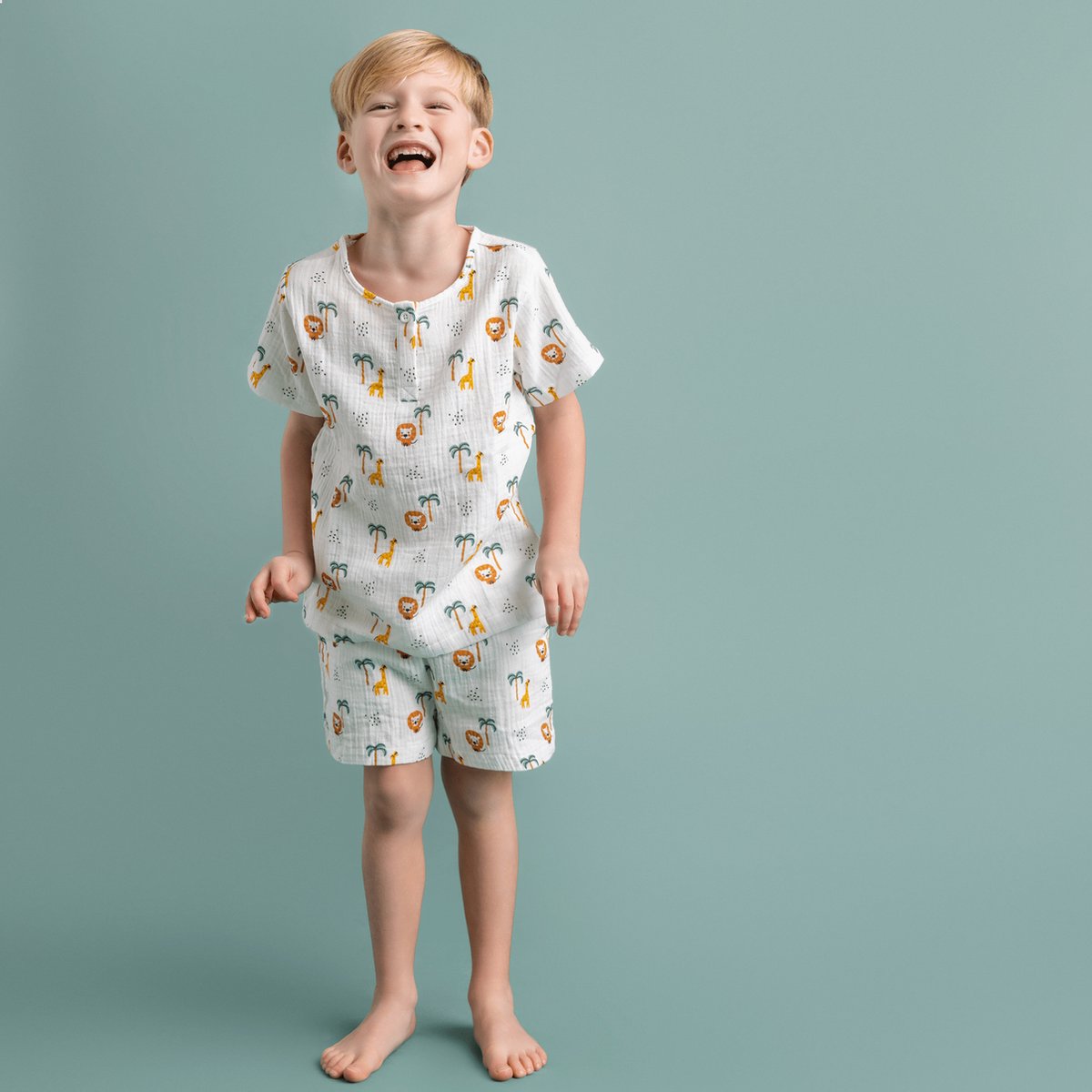 Strandset Jongens - Muslin - Meerkleurig - Jungle — afbeelding 3