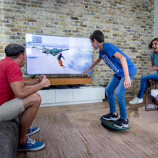 GoBalance Sport - Balance Board - Elektrisch Balansbord - Balanstrainer voor Evenwichtstraining - Wiebelkussen Inclusief Spellen - Balanskussen - Inclusief App — afbeelding 4