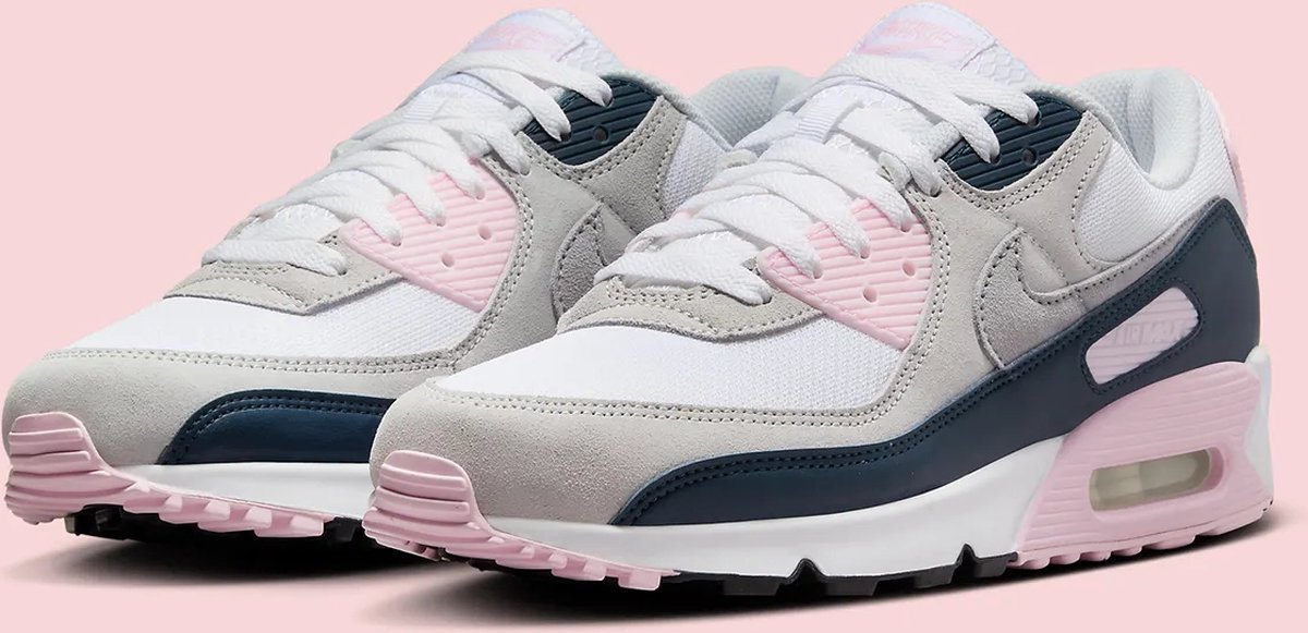 nike air max 90 pink grey