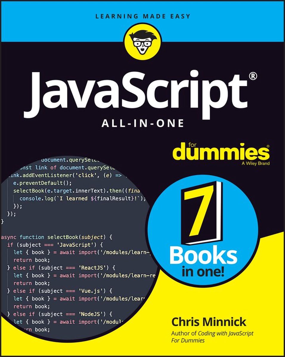 Omslag van JavaScript All-in-One For Dummies