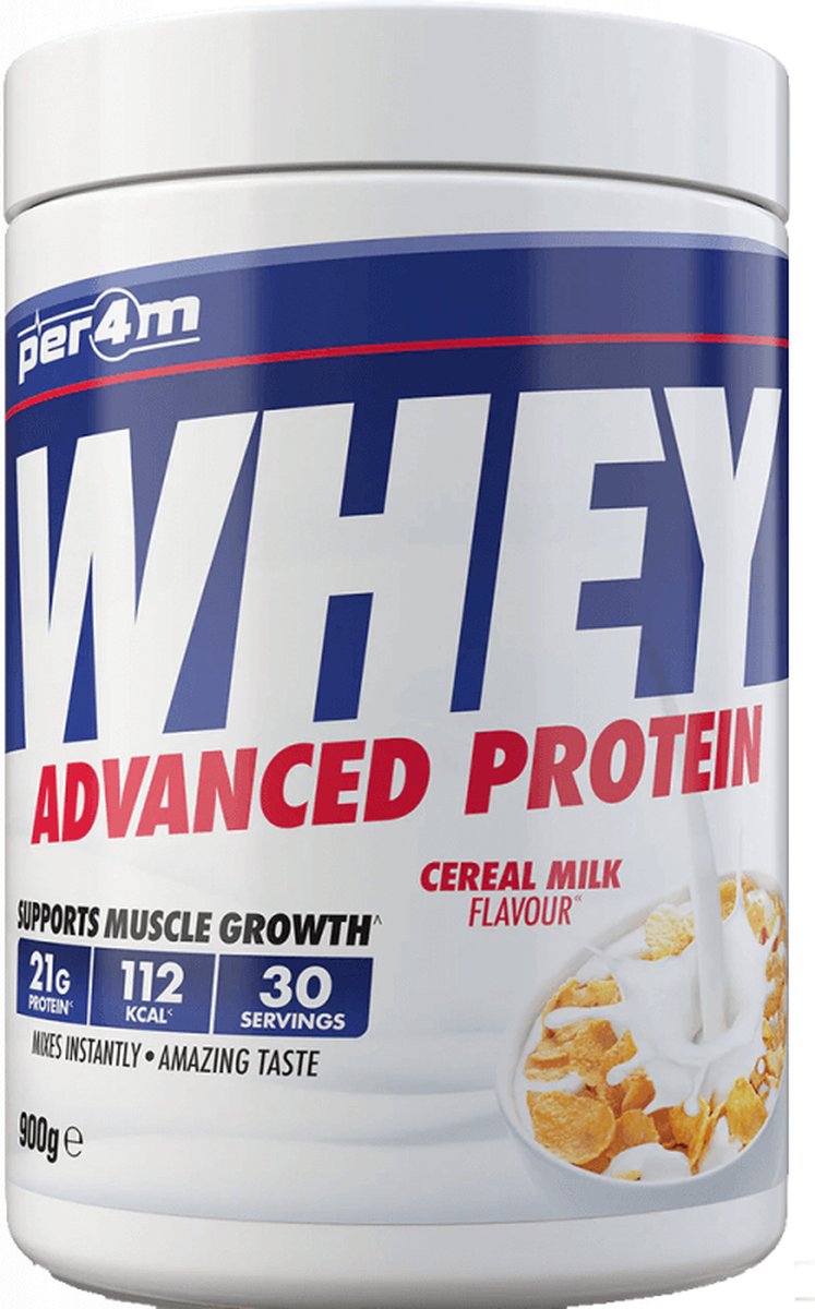 Goedkoopste Per4m Whey Advanced Protein (900g) Cereal Milk - Eiwitten - Eiwit Mix