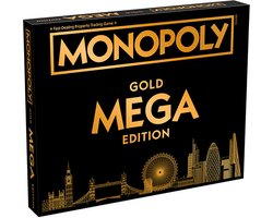 Winning Moves Monopoly - Bordspel - Mega Gold - Engels
