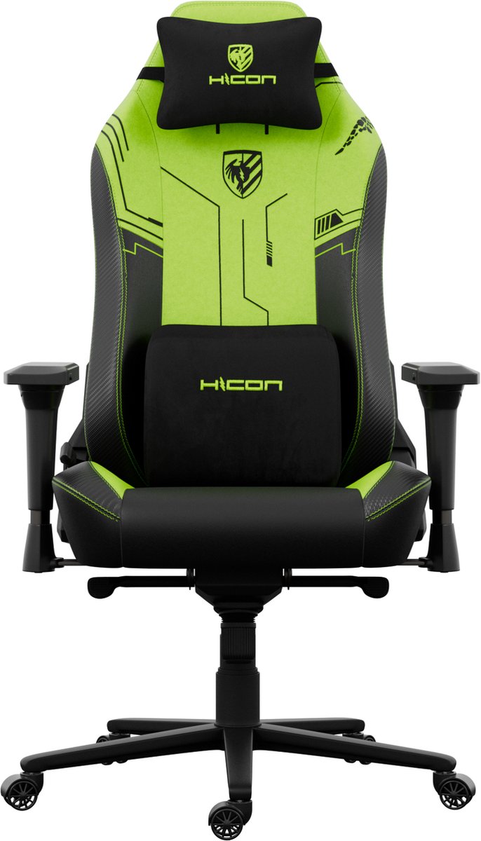 HICON® Gamestoel - Premium Luxe Gaming Stoel - Gaming Chair - Ergonomische Gamestoel Verstelbare - Apex Serie - EagleBlaze - Groen