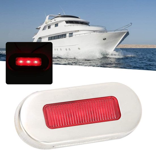 Marine LED-Navigationslicht aus Edelstahl, Rot & Grün, für Bug und Heck, für Boo