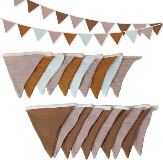 Sebra Vlaggen Slinger - Powder Blue