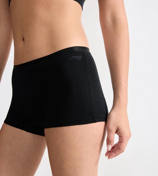 Sous-vêtements pour femmes Sloggi GO Daily Cotton Short 3P - NOIR -