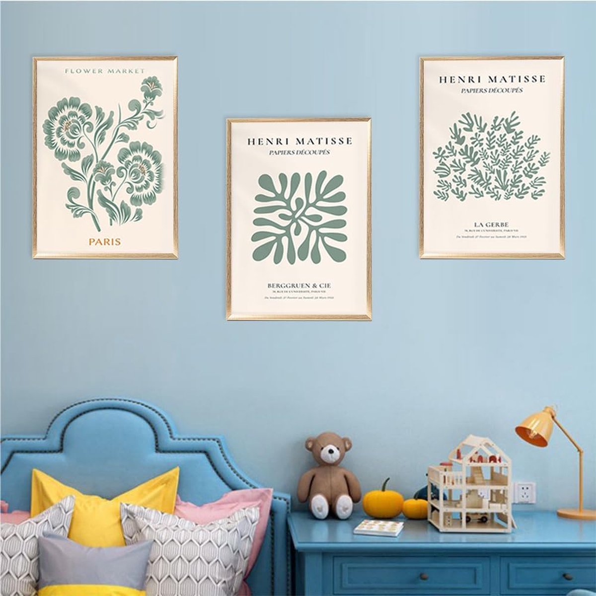 Vintage Bloemenmarkt Posters - Botanische Woondecoratie - Set van 6 - 20 x 25 cm — cadeau in Wonen & Interieur - foto 4